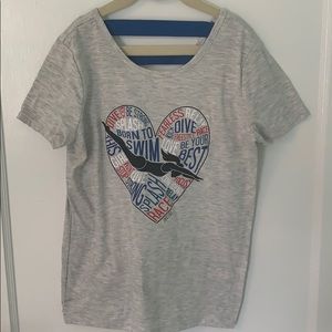 Girls swimming shirt